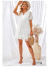 Aurora Boho Mini Dress Blue